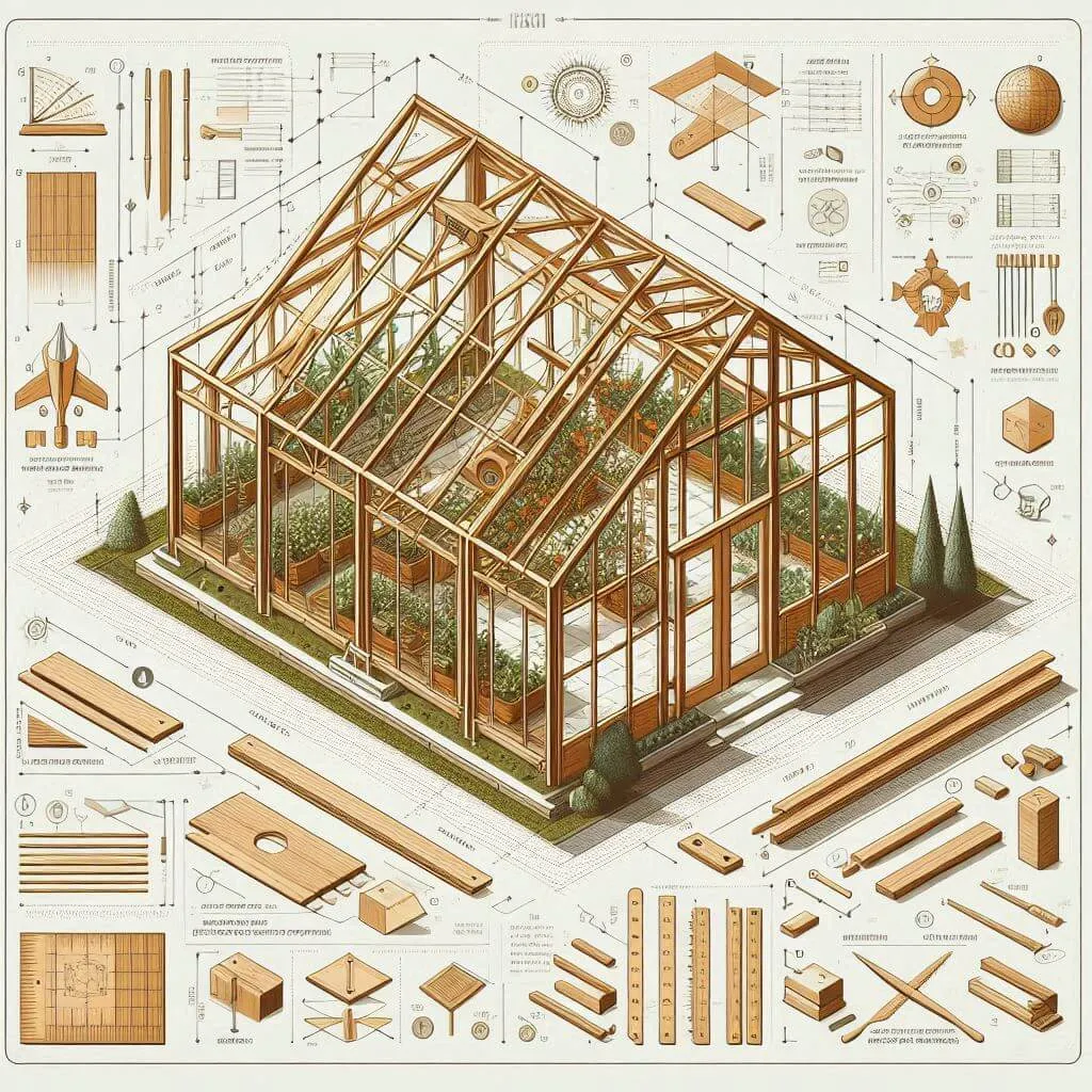 Plan de serre en bois 