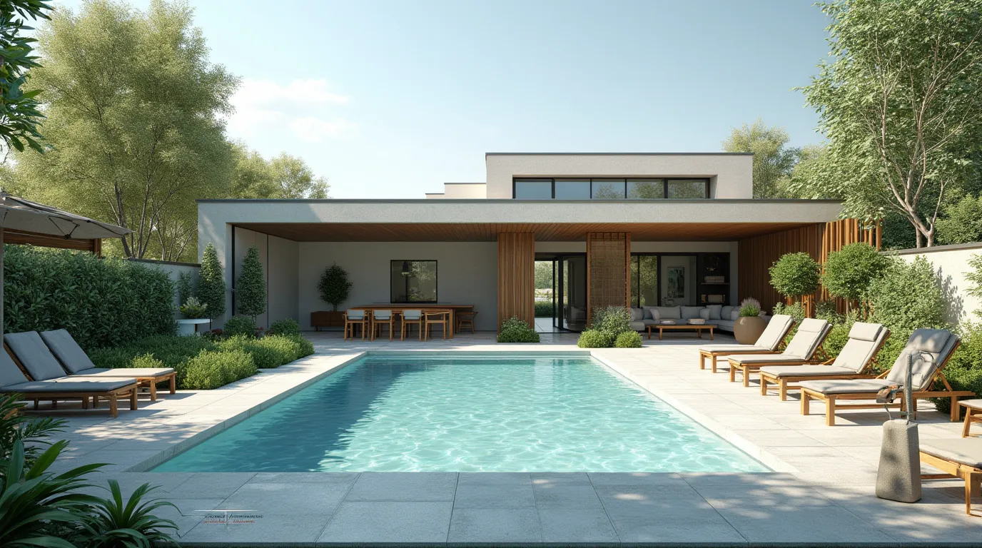 amenagement piscine moderne