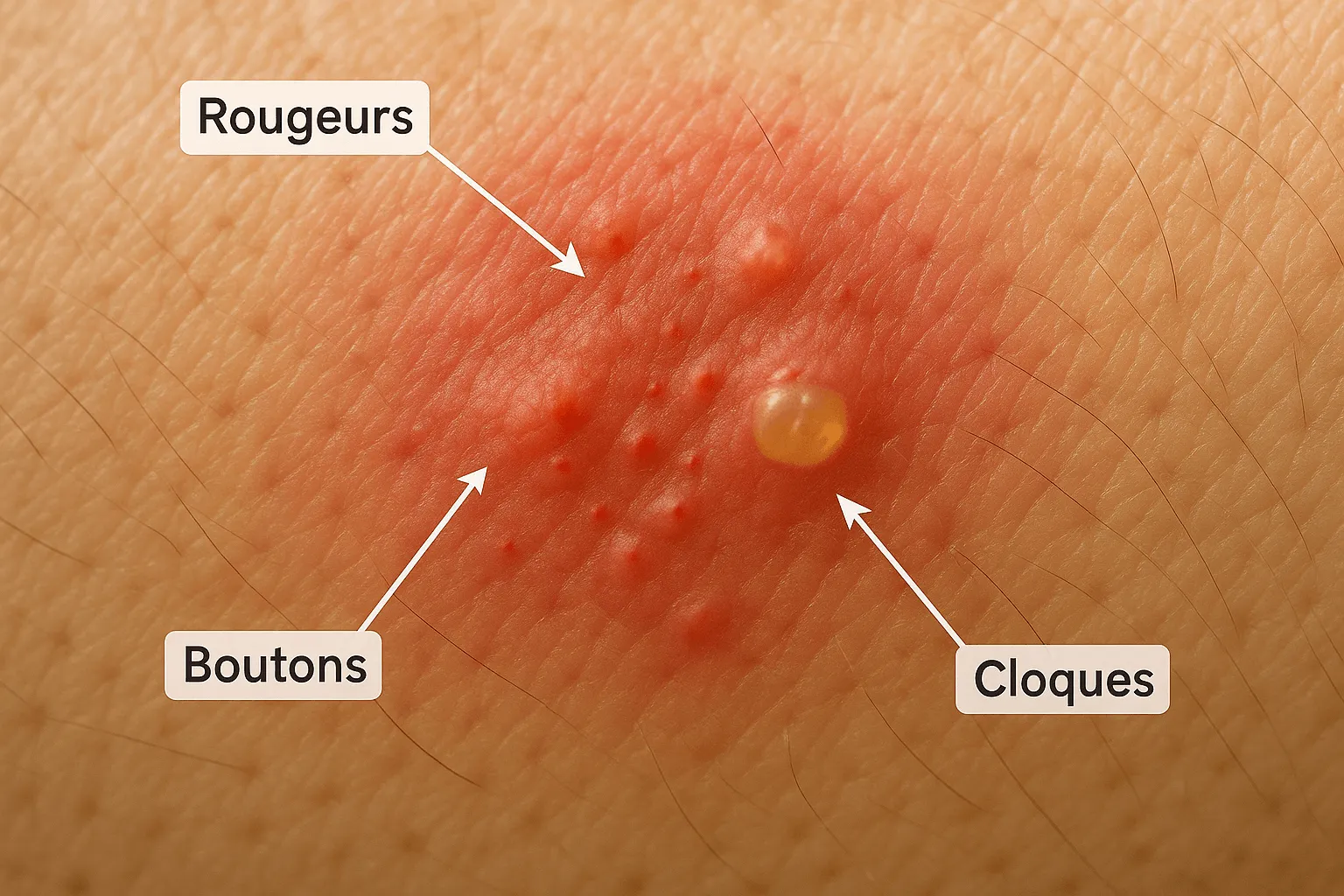 chenille urticaire