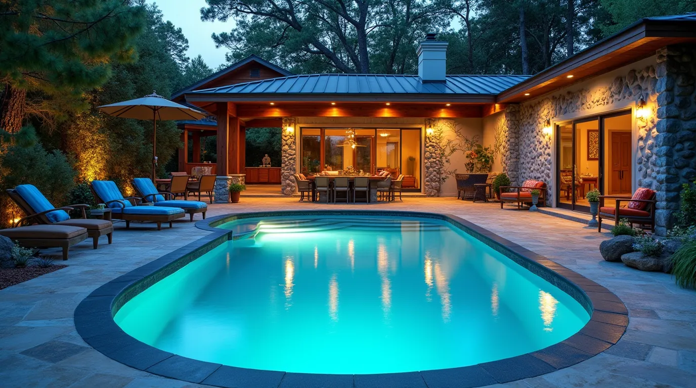 deco piscine extérieure