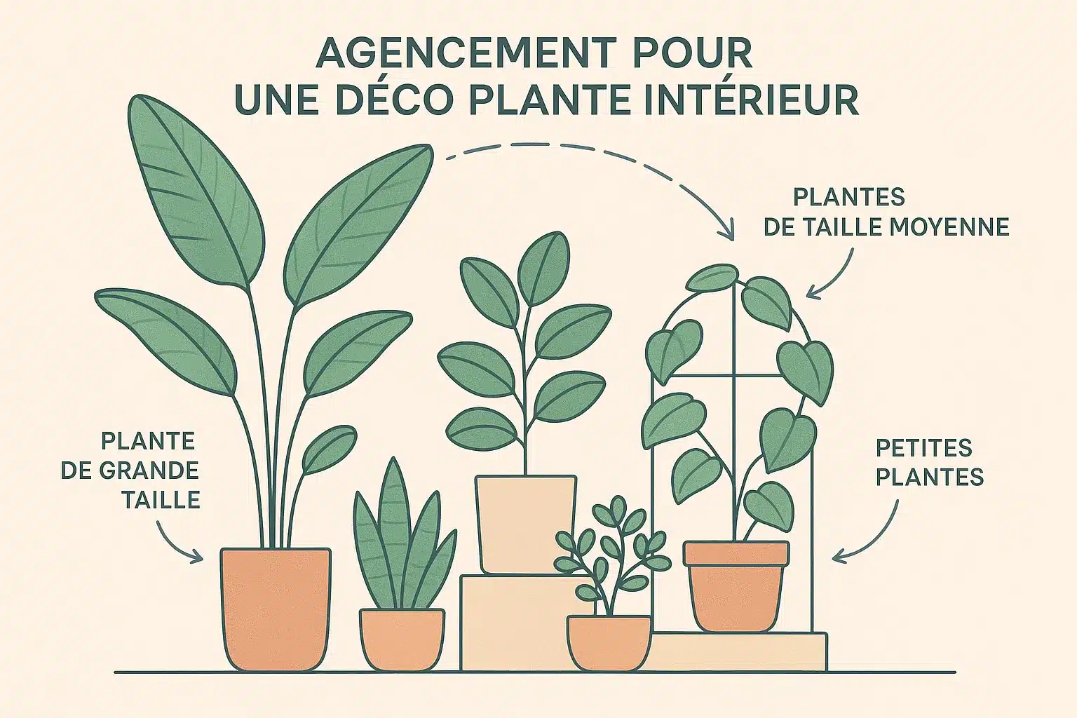 déco salon avec plantes vertes