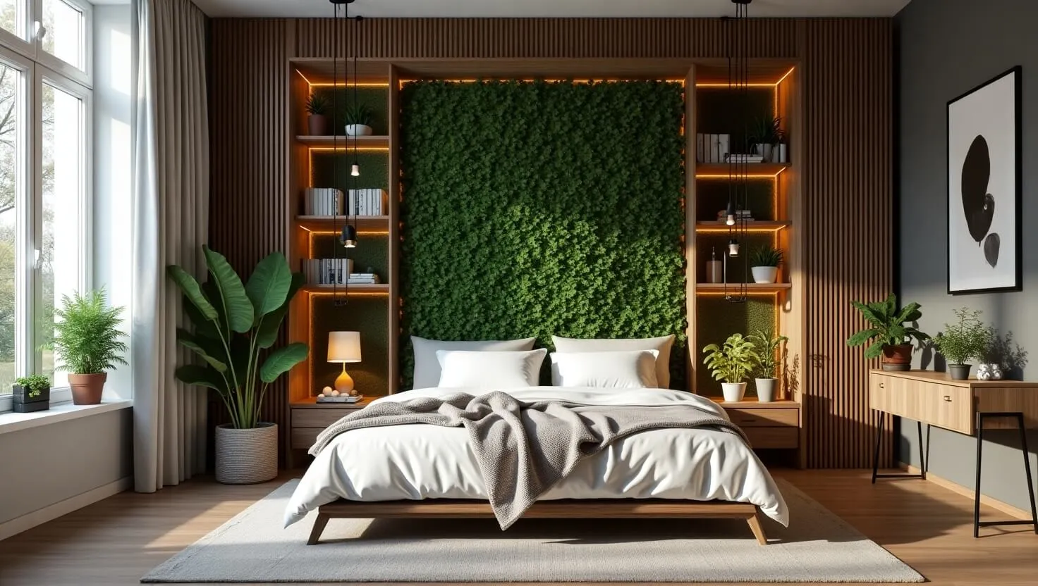 decoration chambre plante