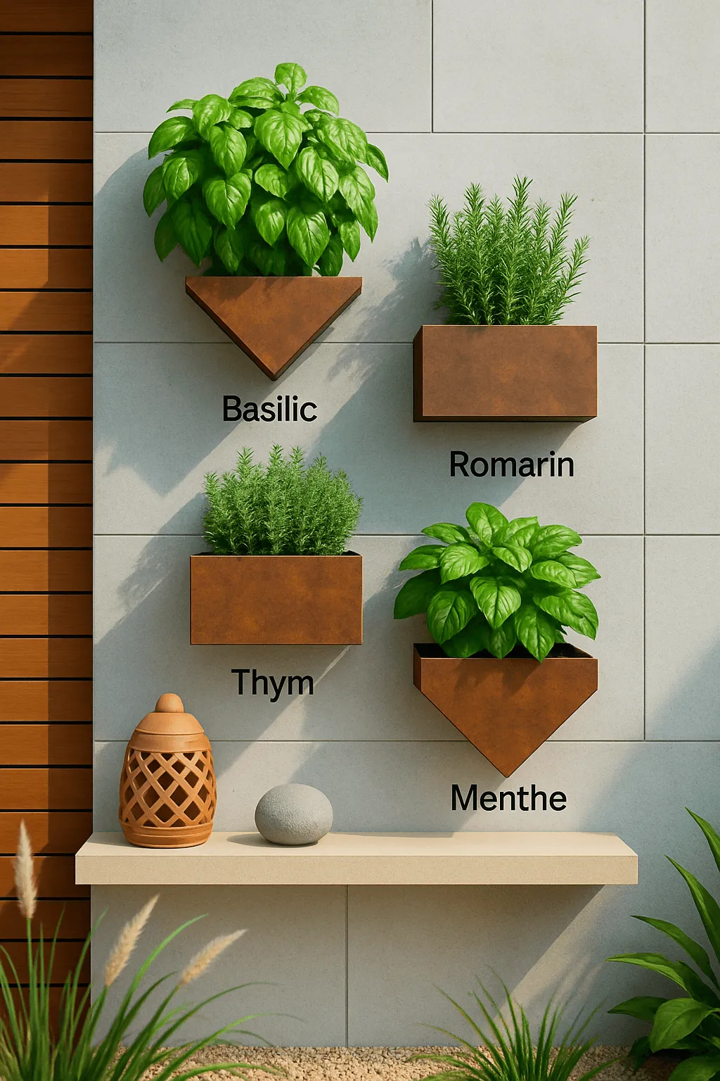 jardinière plantes aromatiques