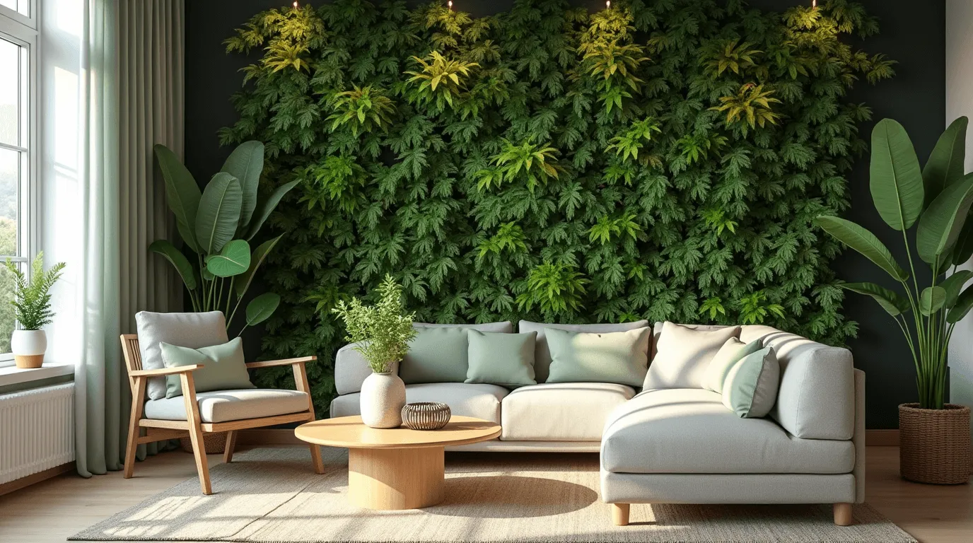 mur intérieur végétal