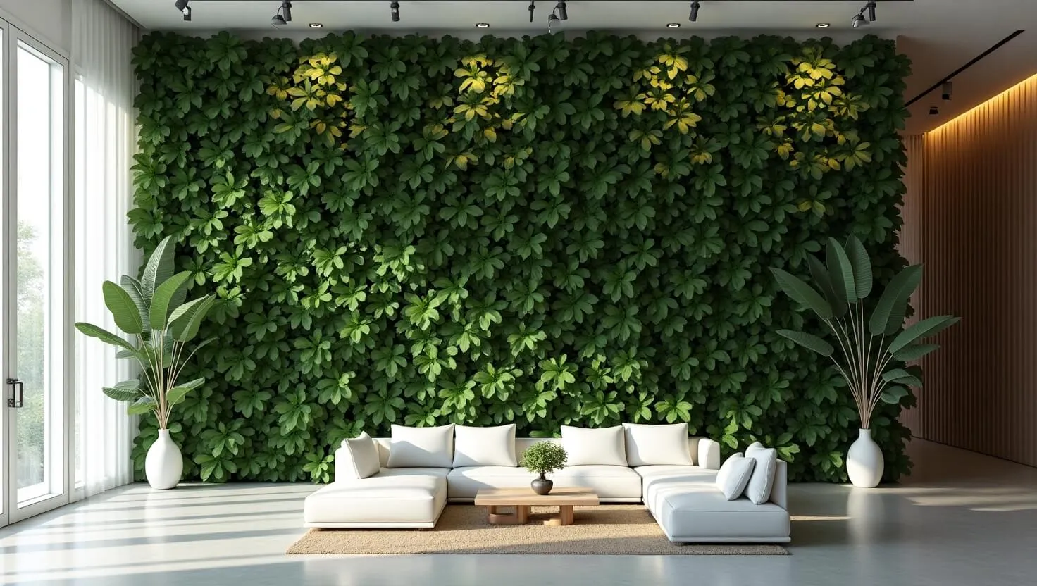 mur végétal maison