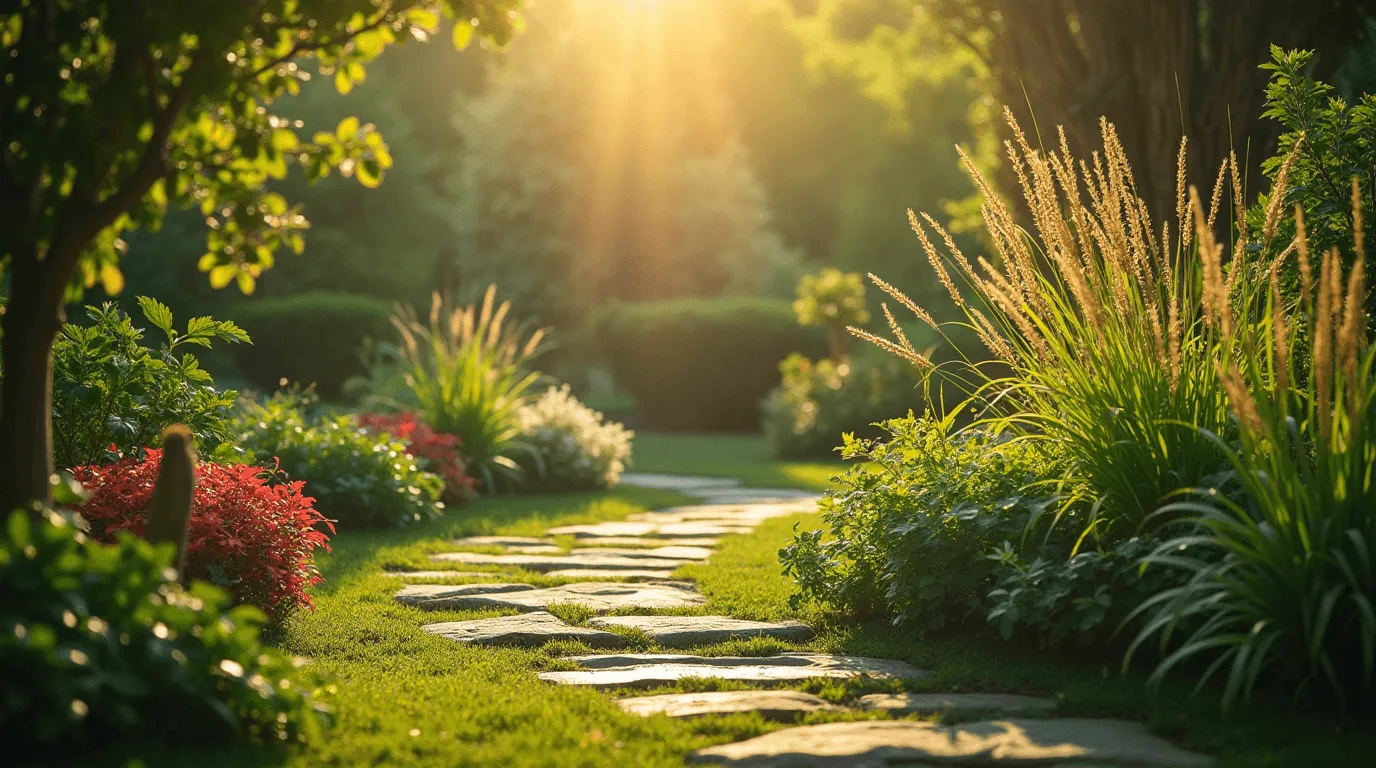 paillage dans le jardin