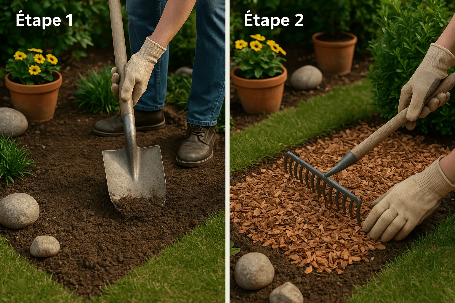 pailler le potager