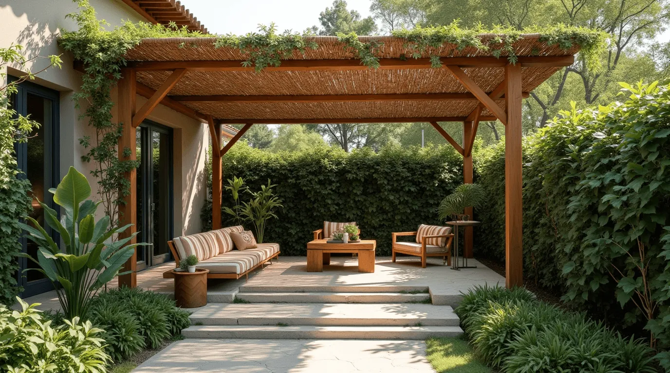 pergola végétale