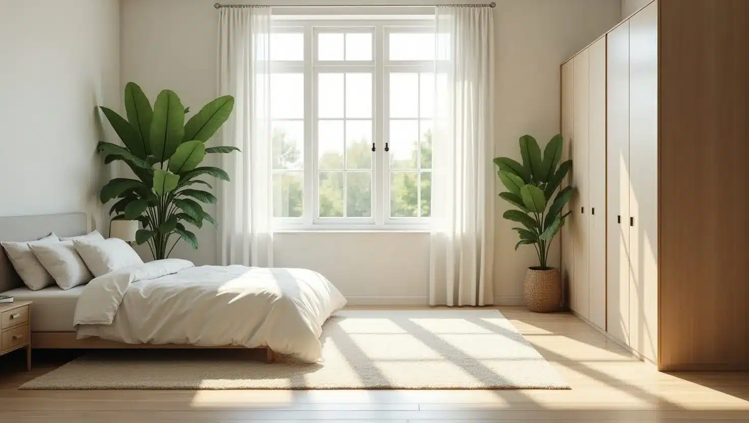 plante verte dans une chambre