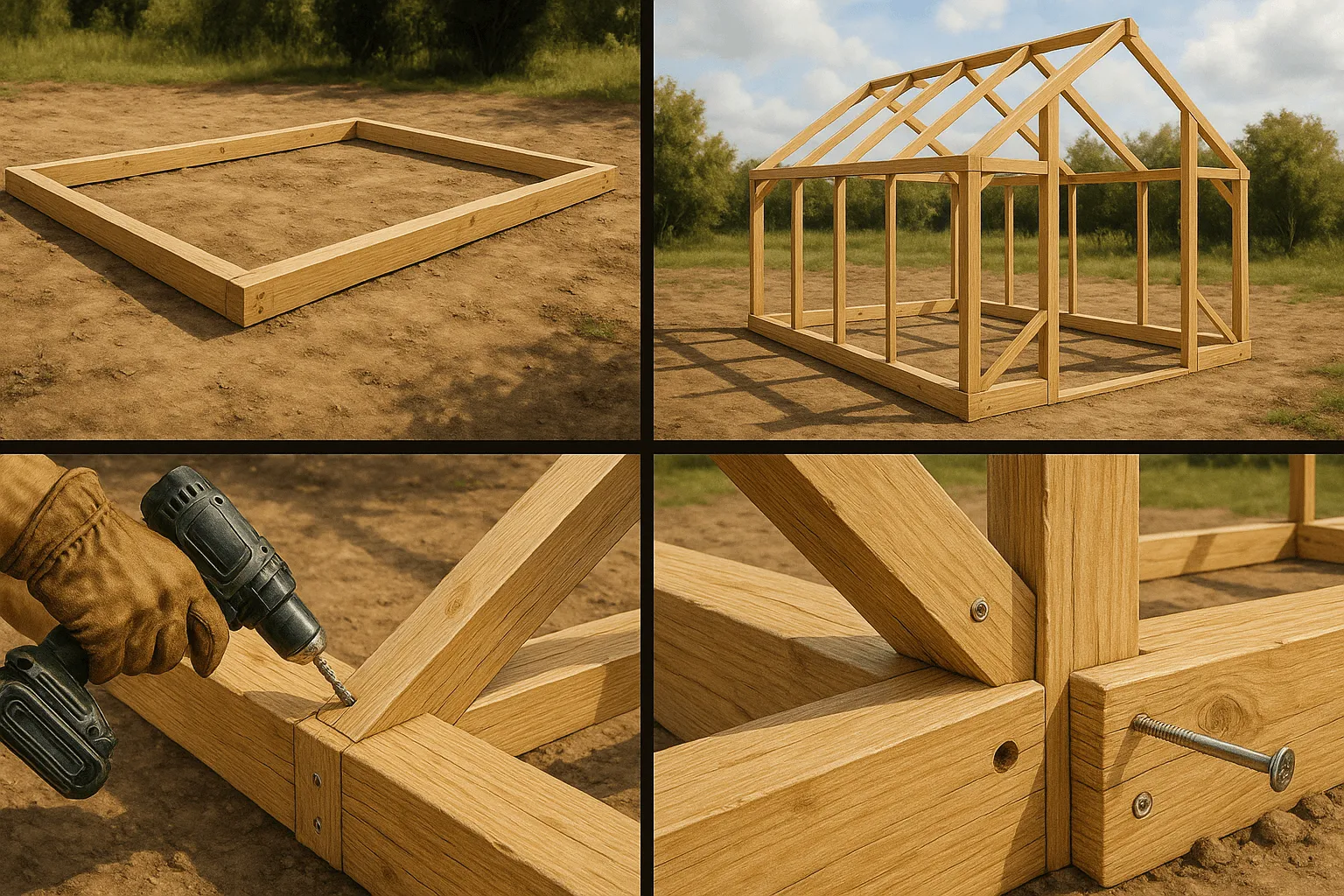 serre en bois fait maison