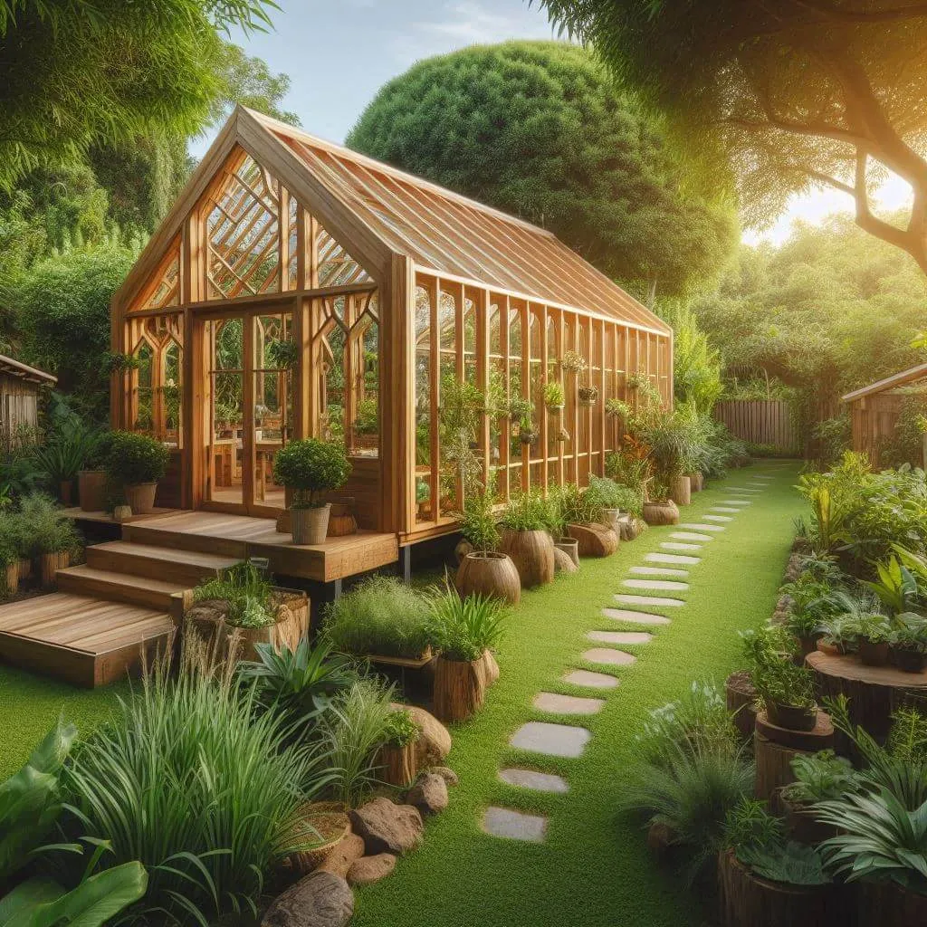 serre en bois plan 