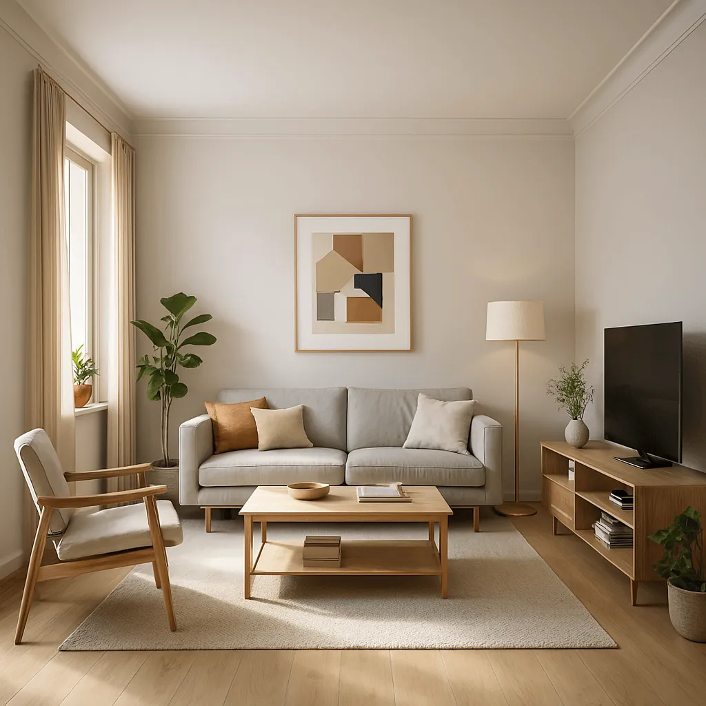 aménagement salon carré