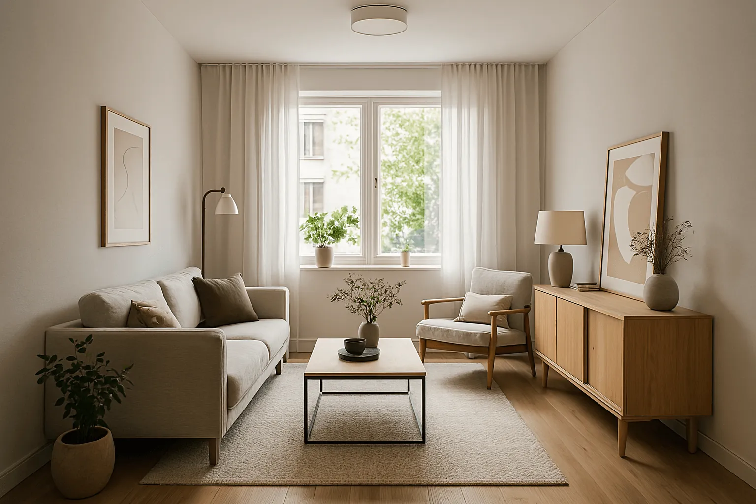 aménager un salon carré 30m2