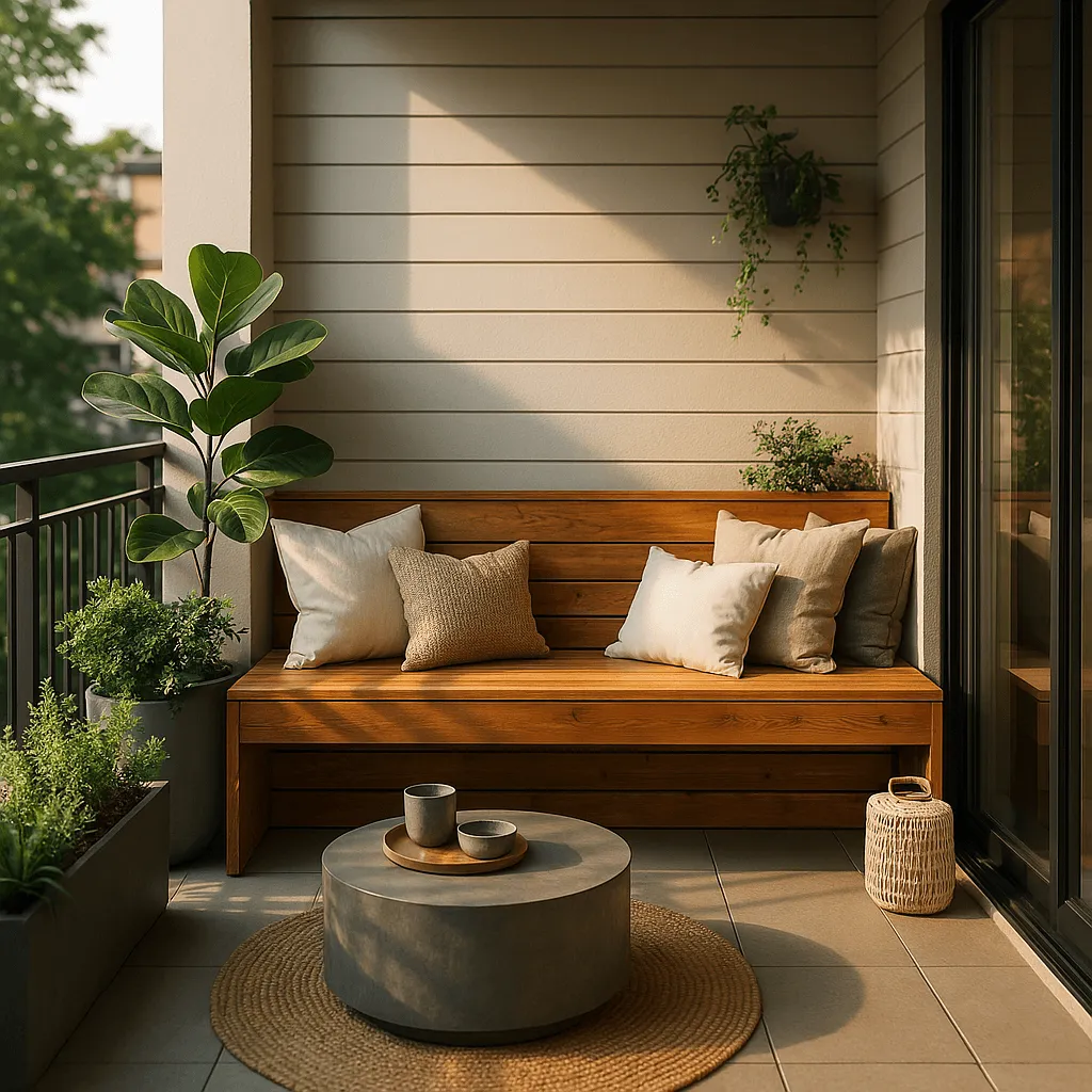 banc pour balcon étroit