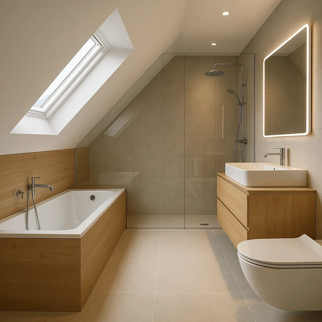 comble salle de bain