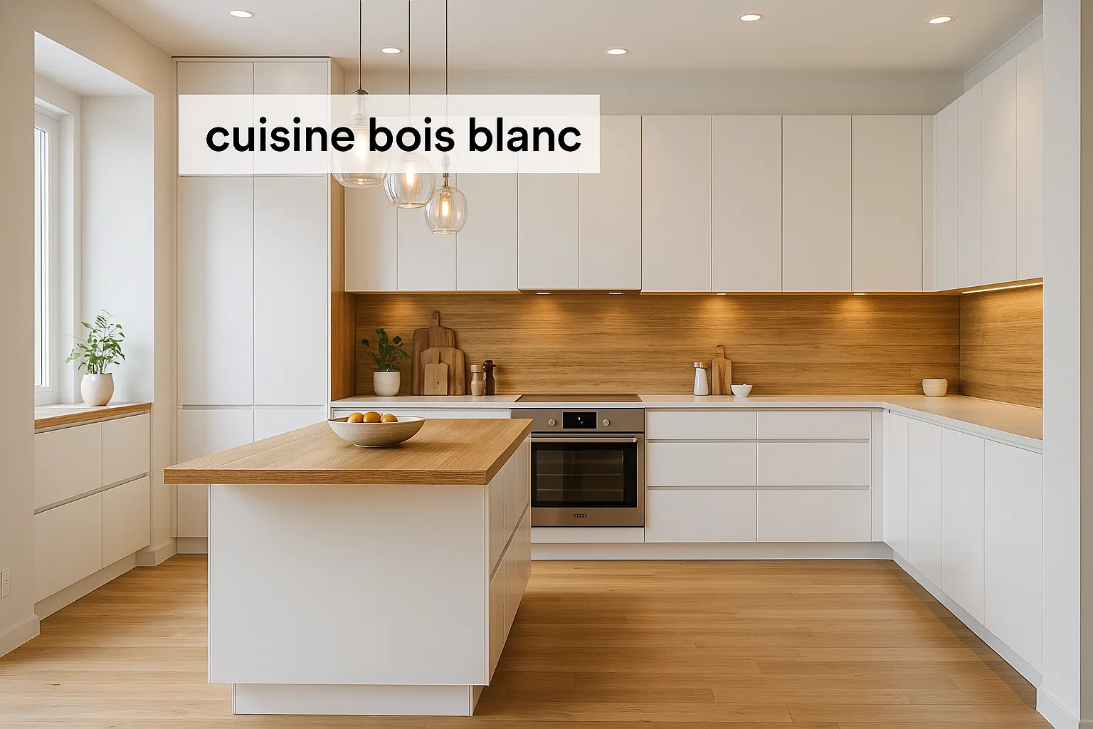 cuisine bois blanc