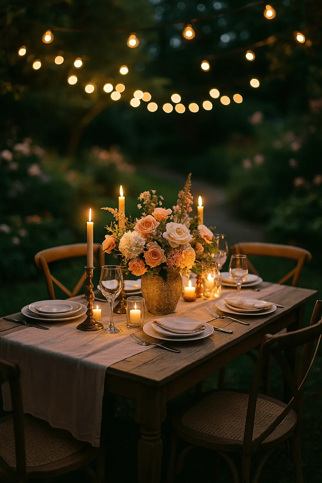 déco table jardin