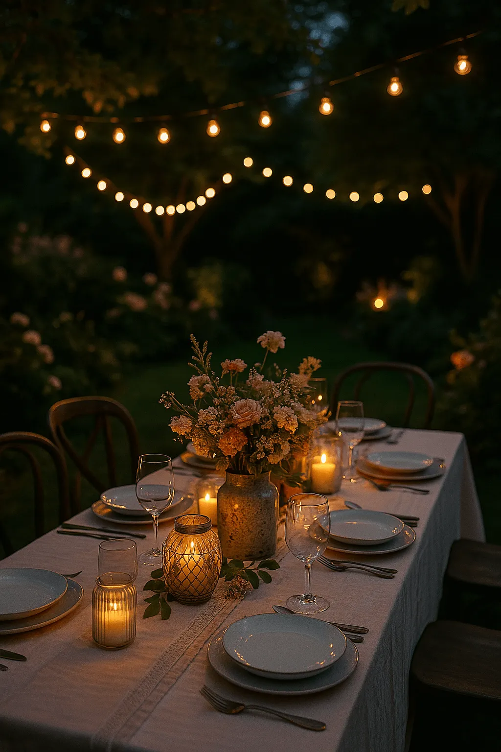 déco table jardin