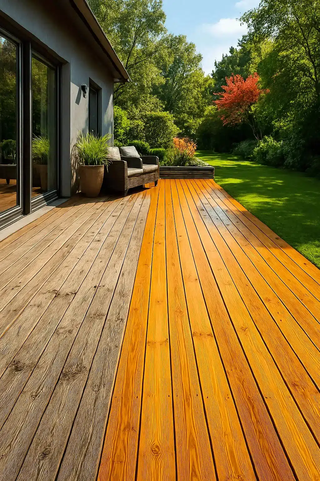 dégriser une terrasse en bois 