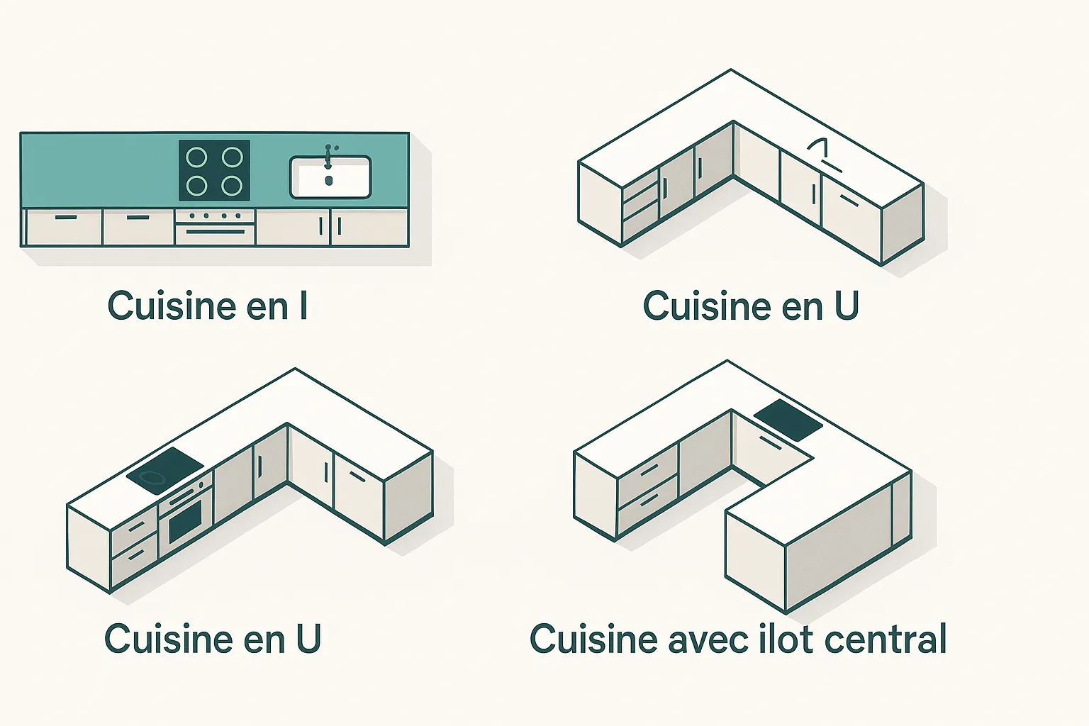 idée implantation cuisine