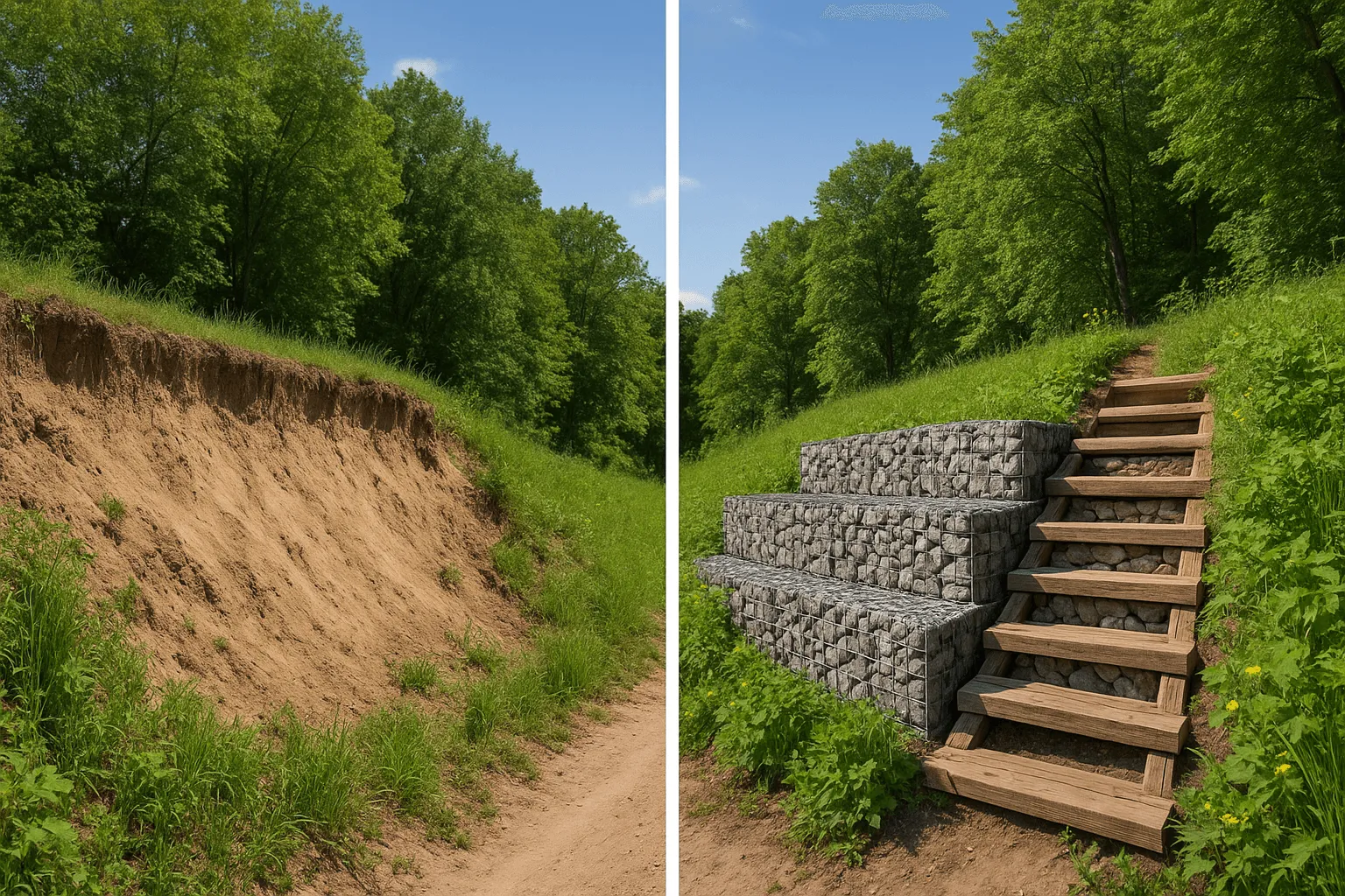 jardin en pente solution 