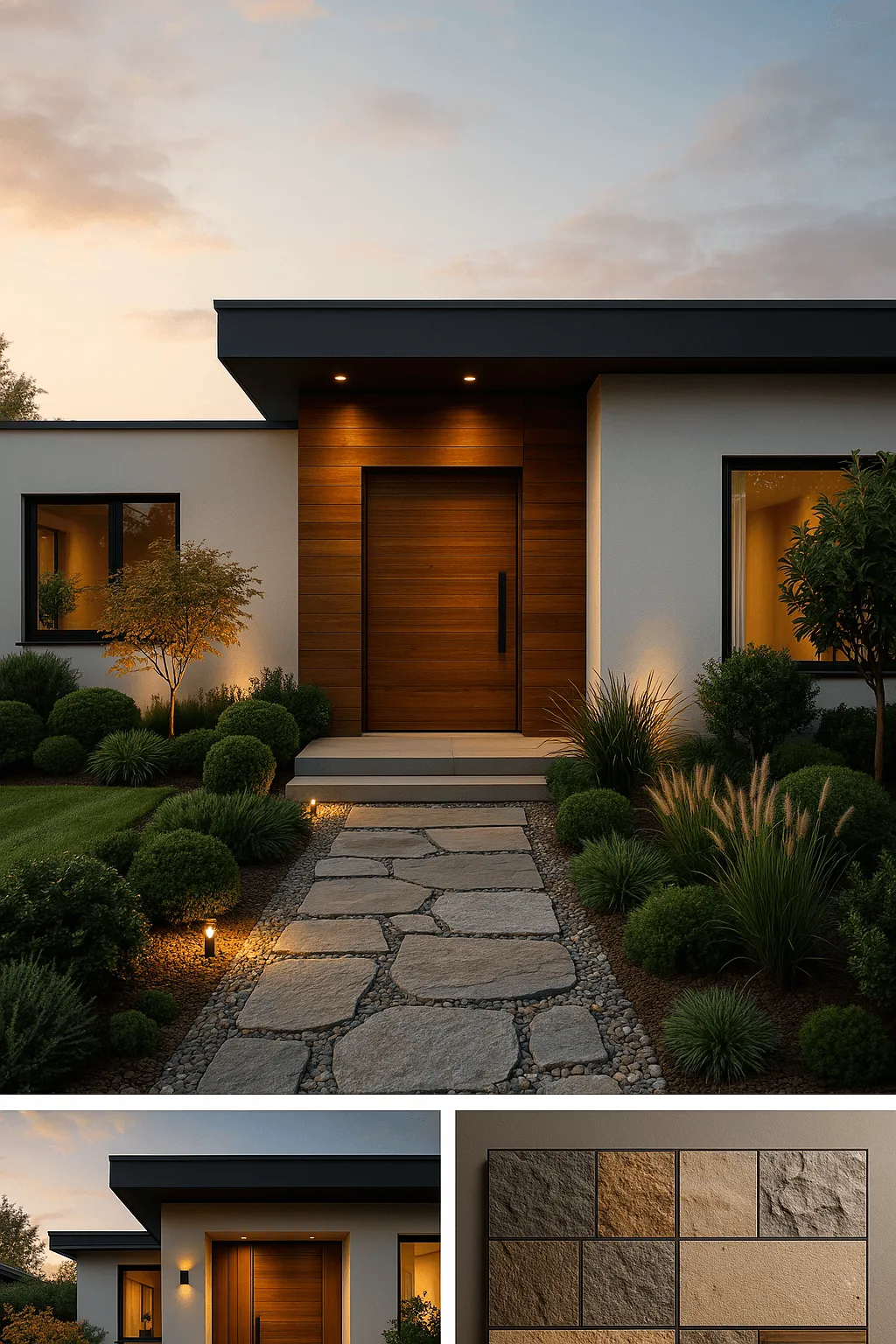 jardin entrée maison