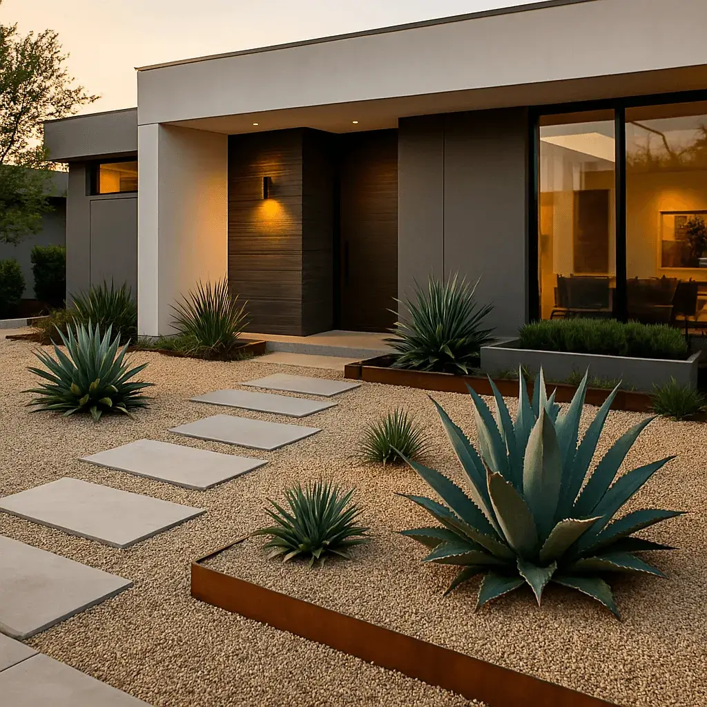 jardin paysager moderne