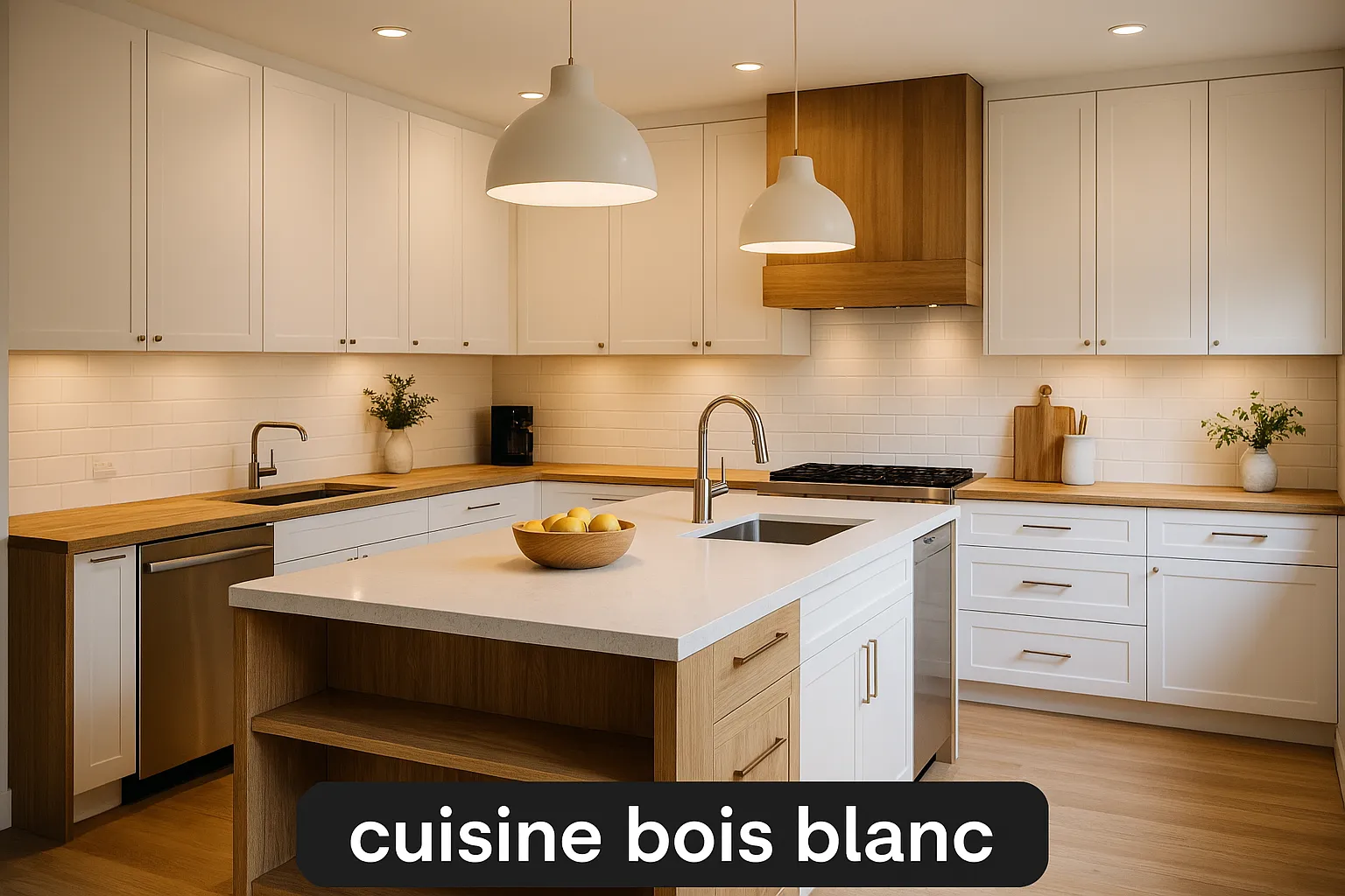 moderne cuisine blanche