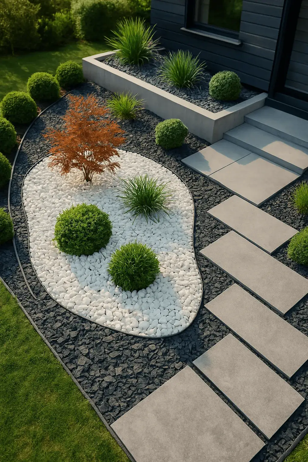 parterre cailloux