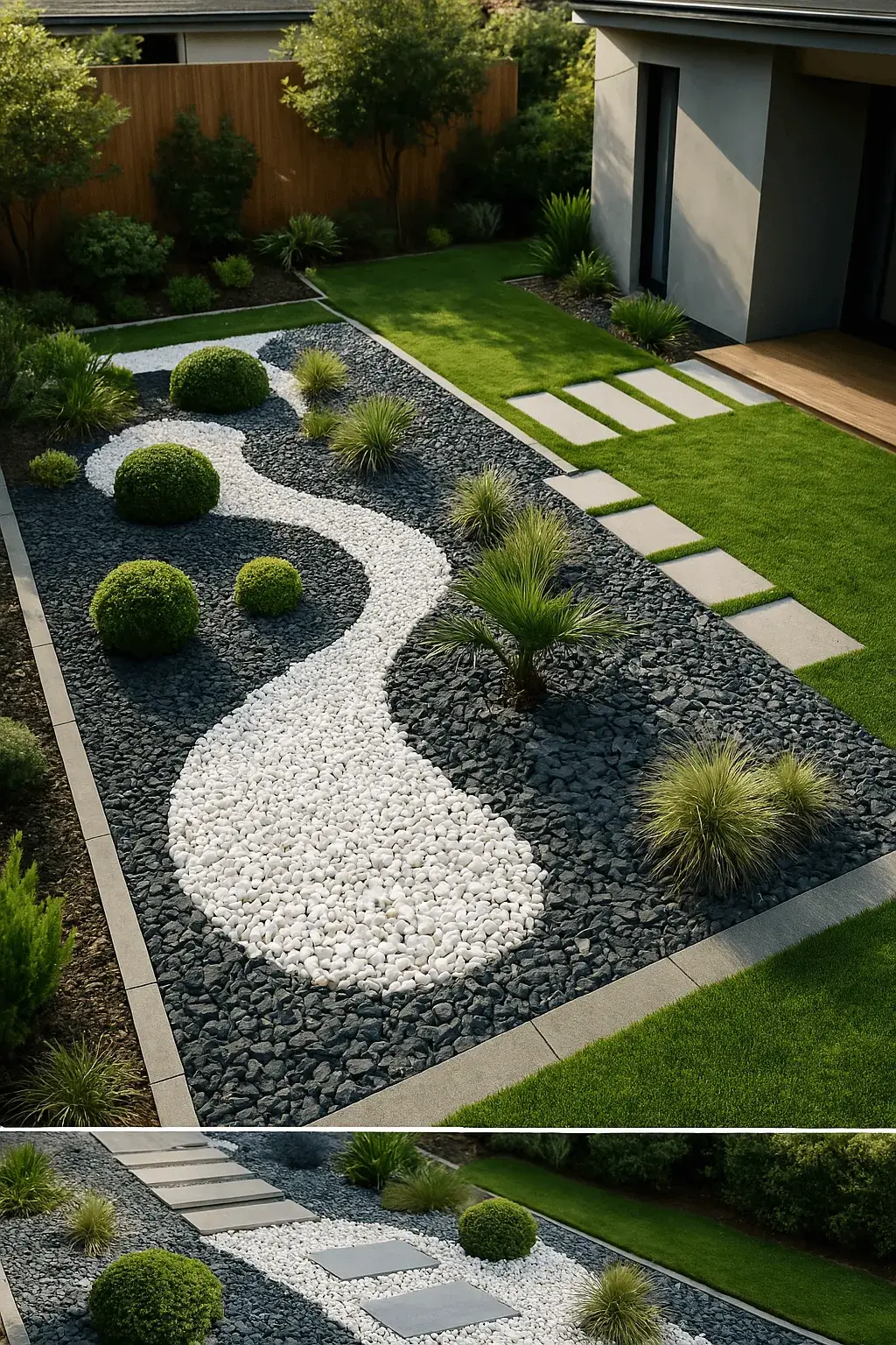 parterre de caillou
