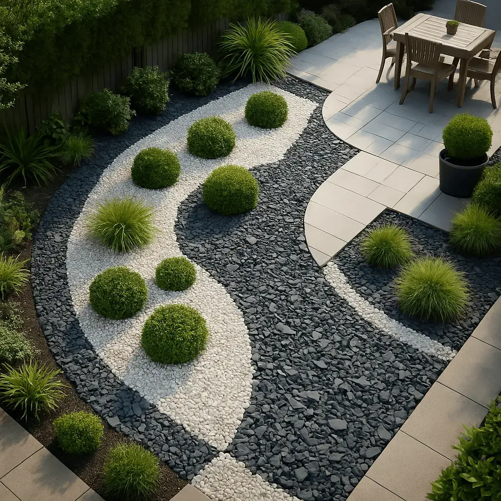 parterre gravier decoratif