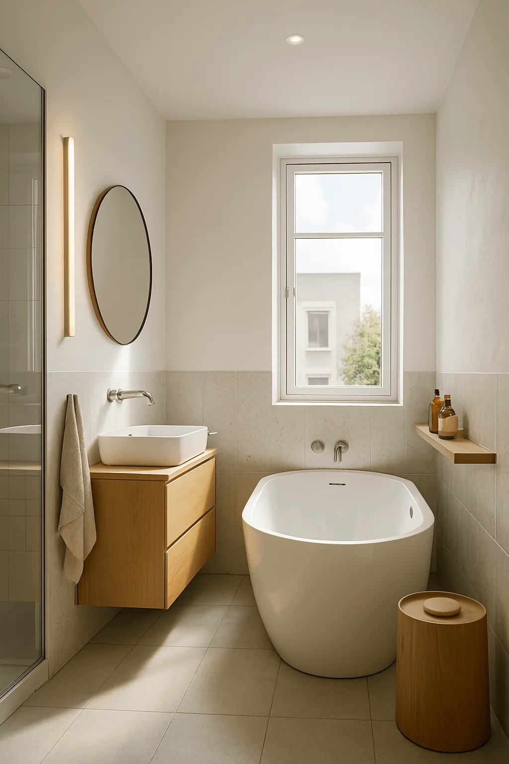 petite salle de bain baignoire