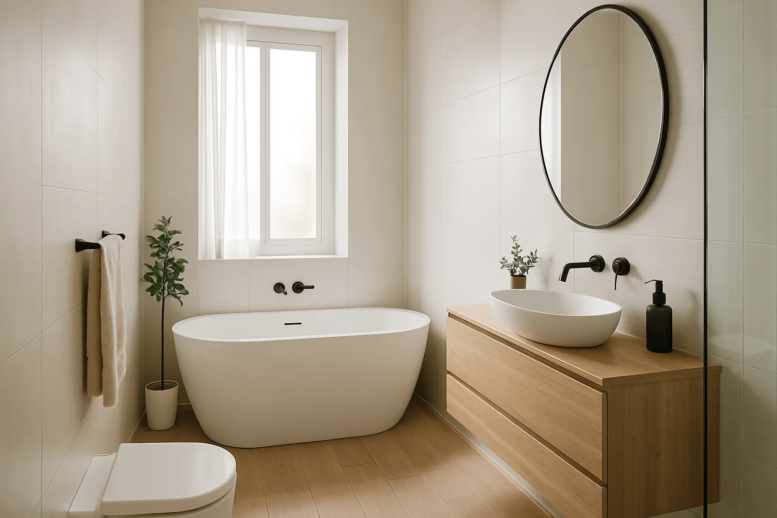 petite salle de bain baignoire