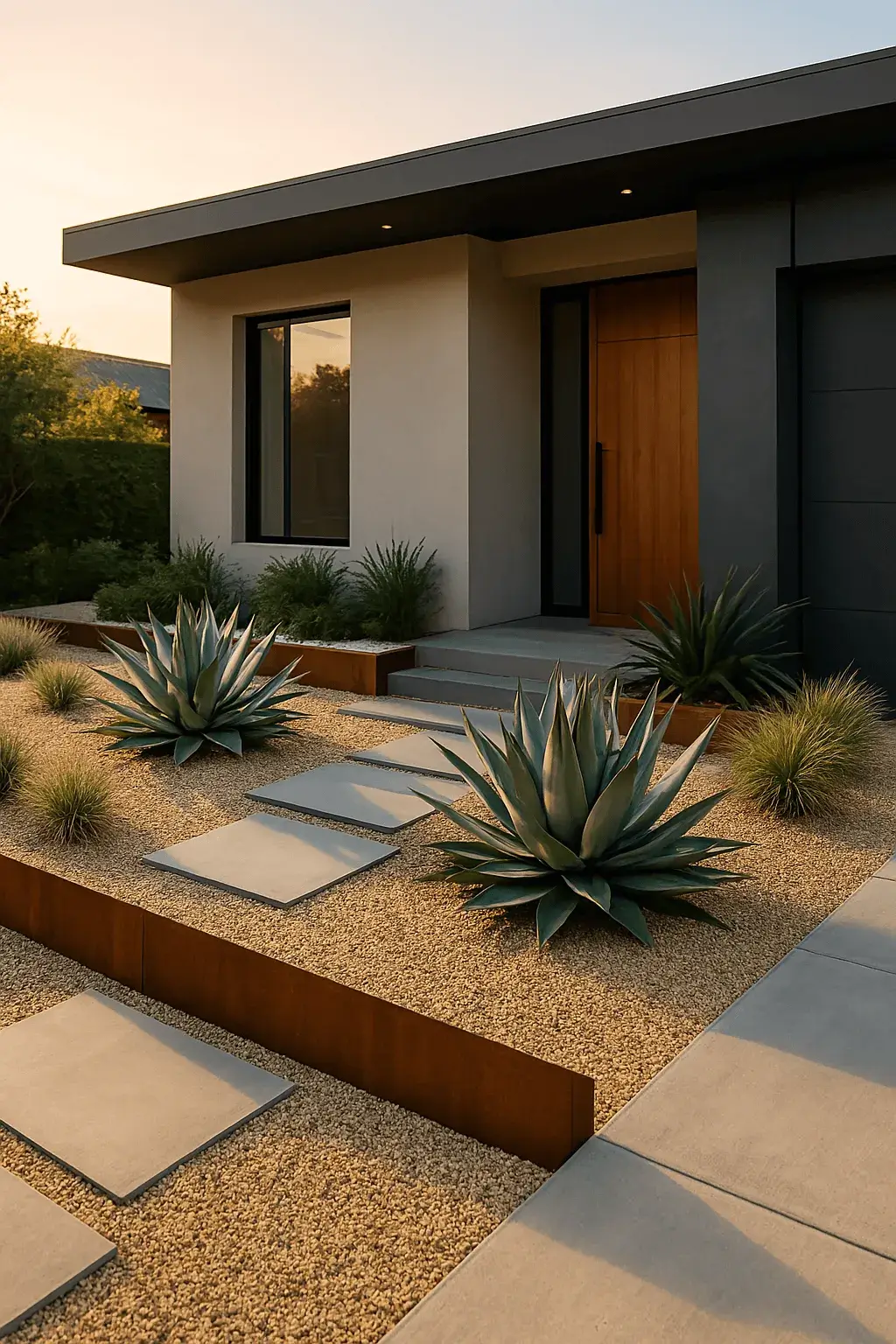 plan jardin moderne