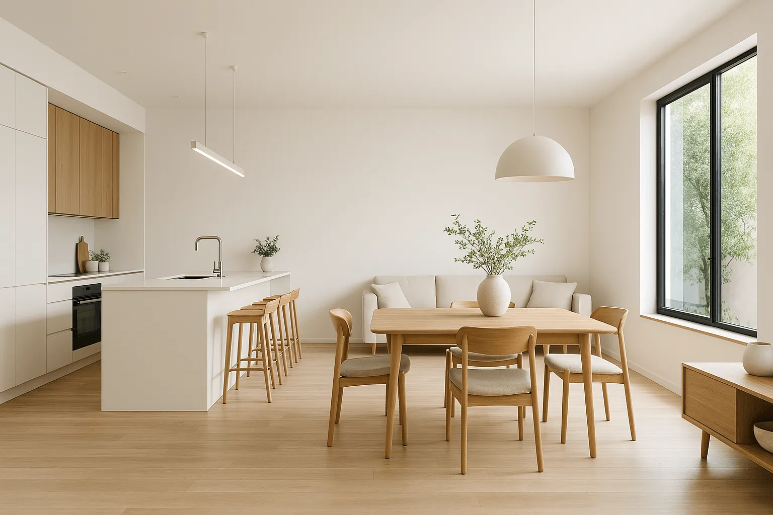 salle à manger dans cuisine