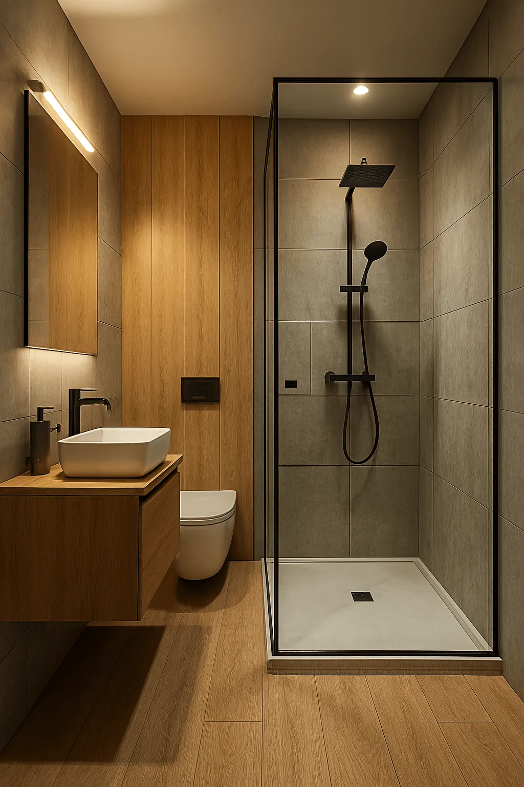 salle de bain moderne petit espace
