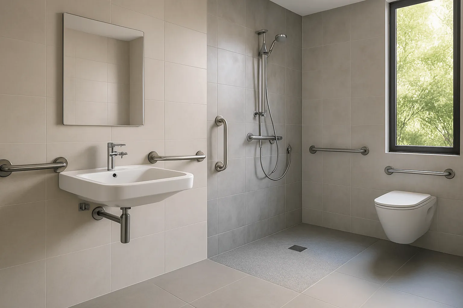 salle de bain pmr