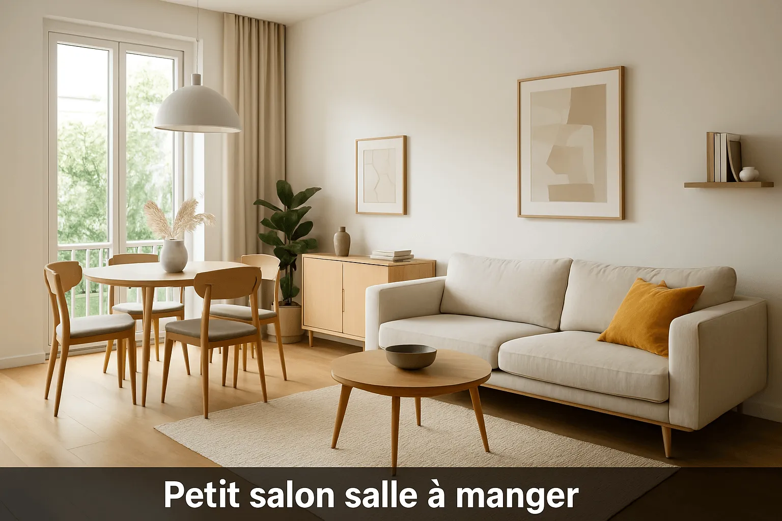 table à manger dans petit salon