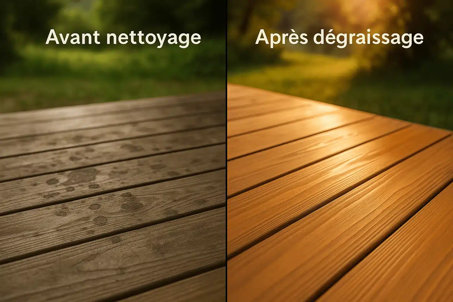 dégraisser le bois 