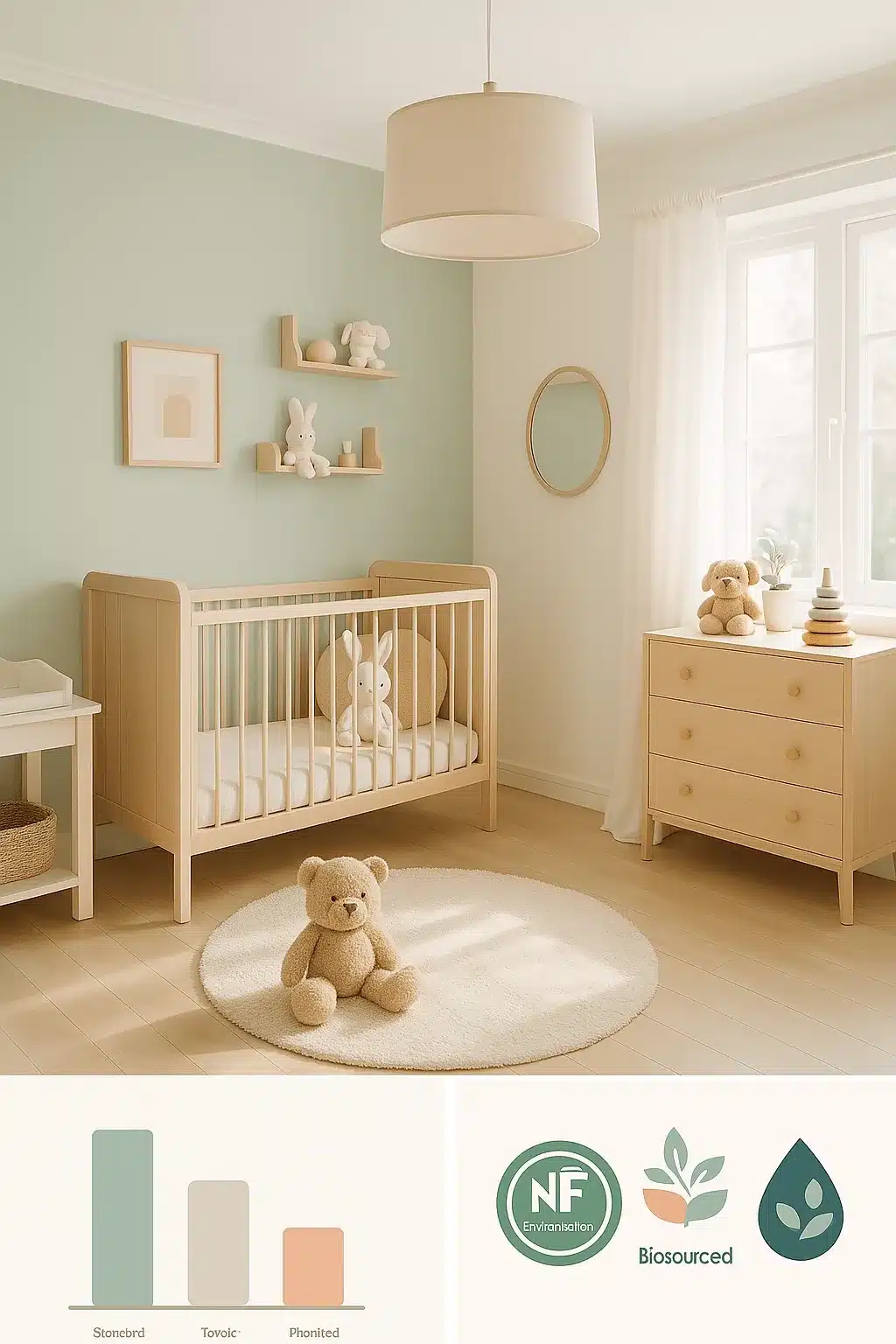 peinture pour chambre bébé mixte