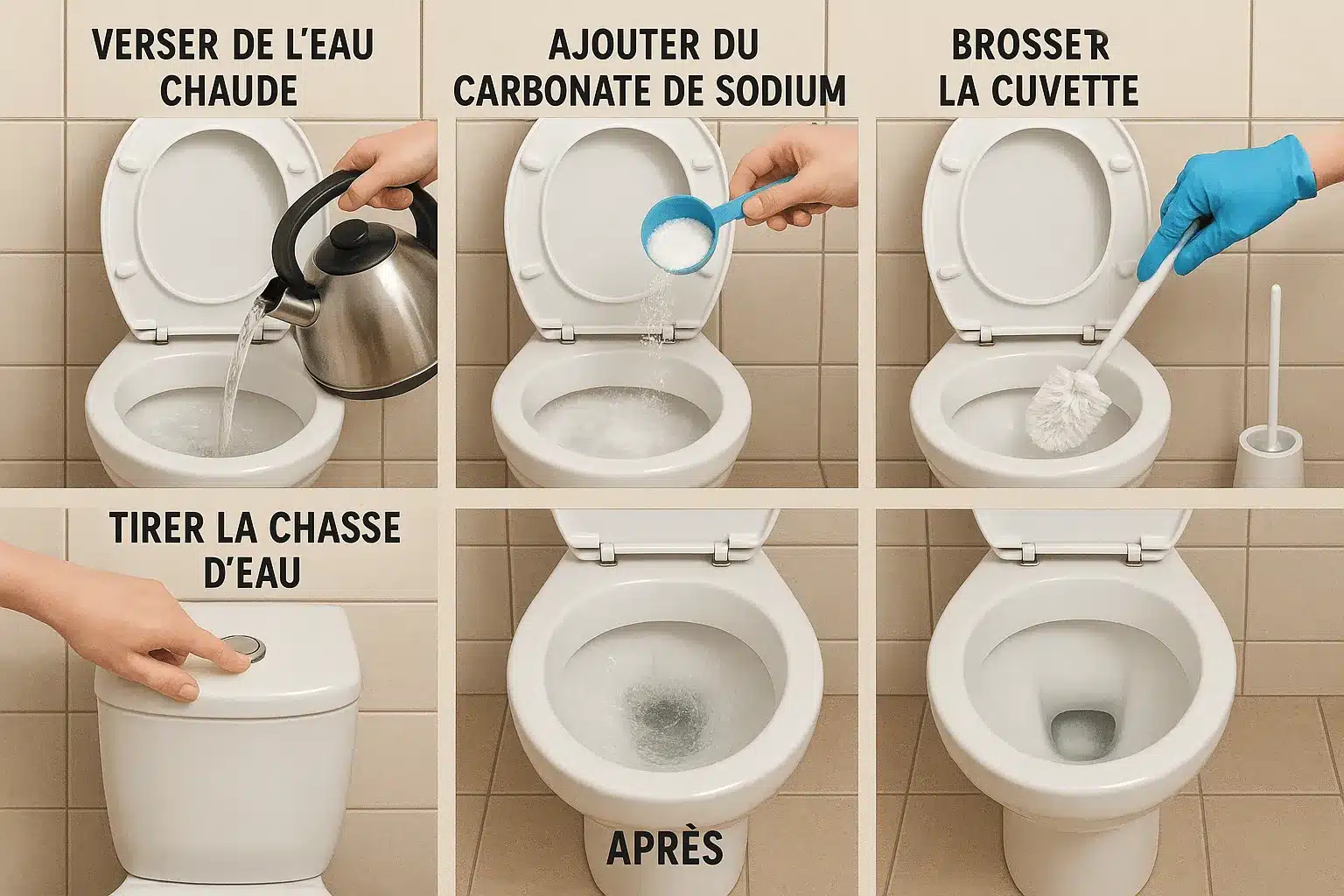 cristaux de soude toilettes 