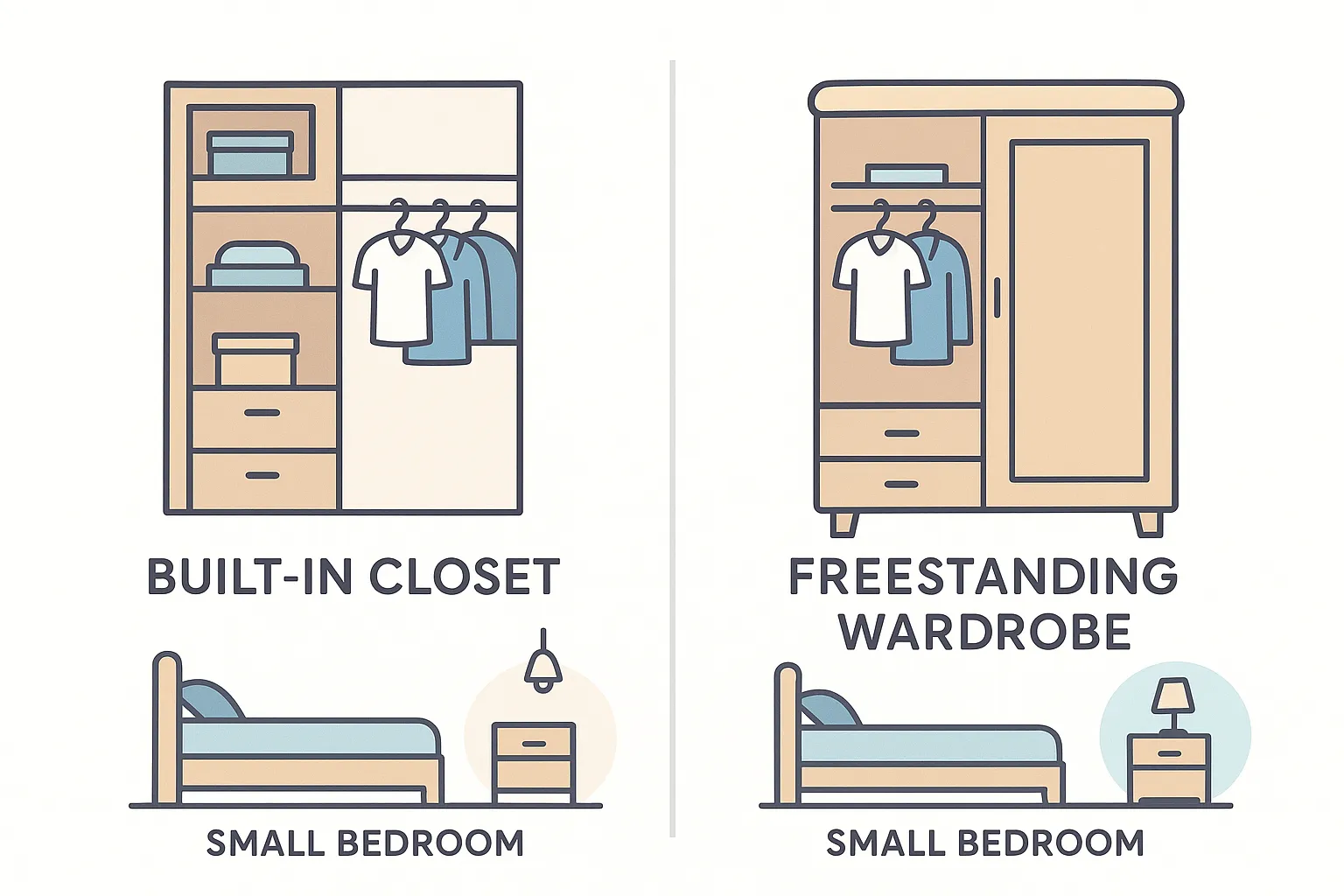 dressing dans petite chambre