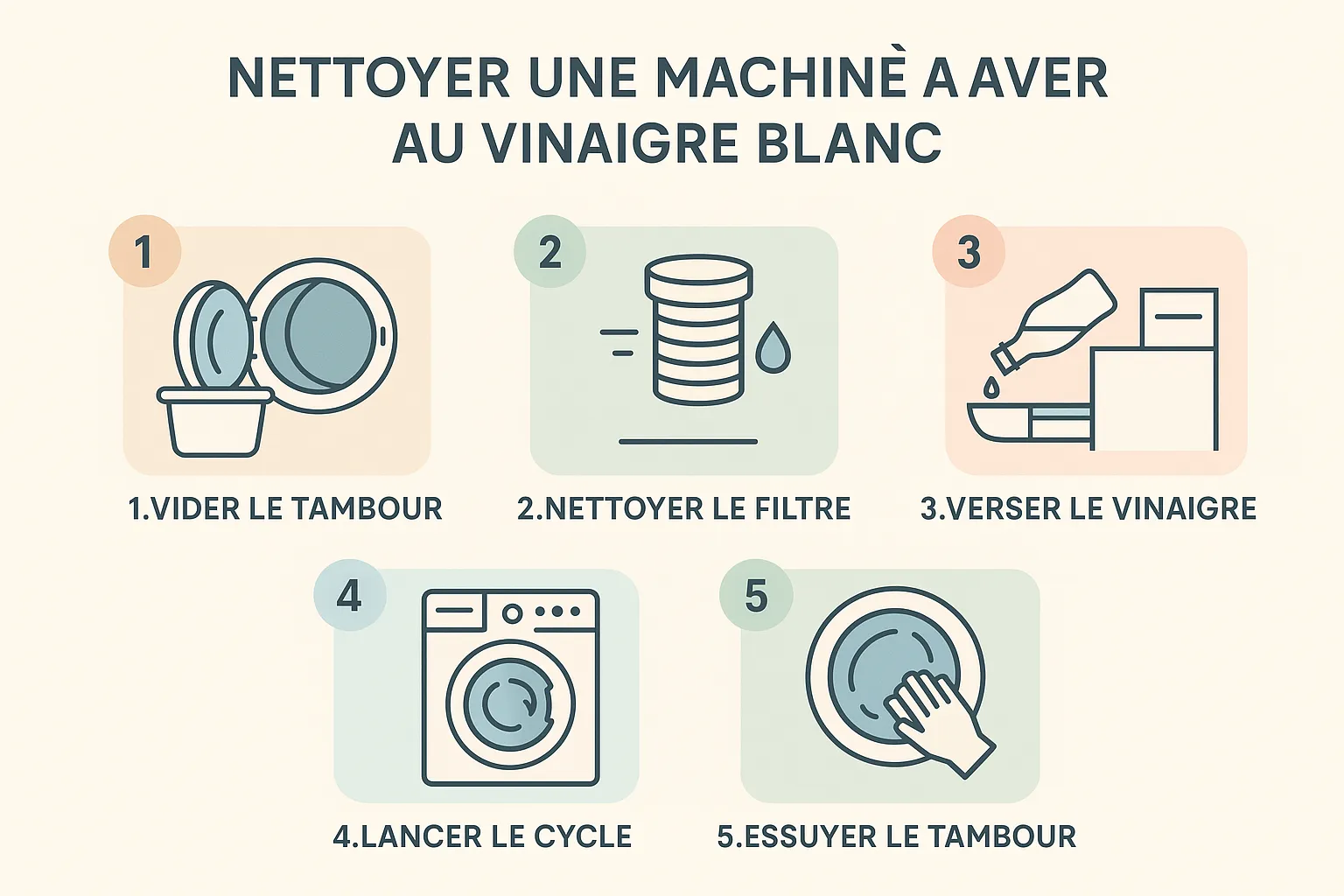 nettoyage machine à laver vinaigre