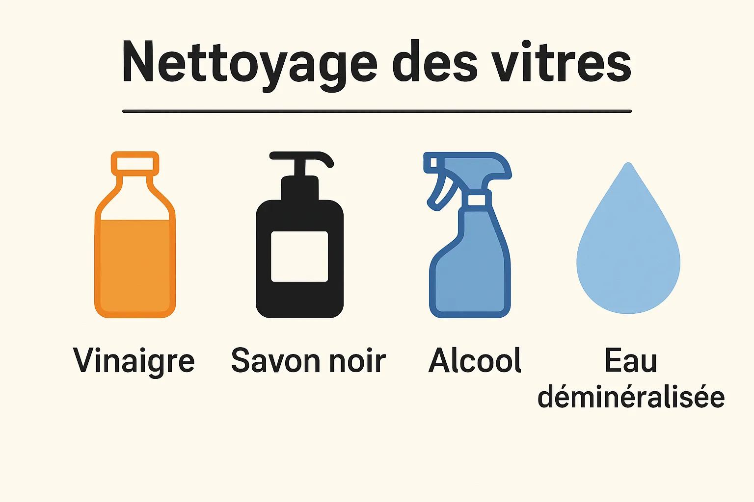 nettoyer vitres vinaigre blanc