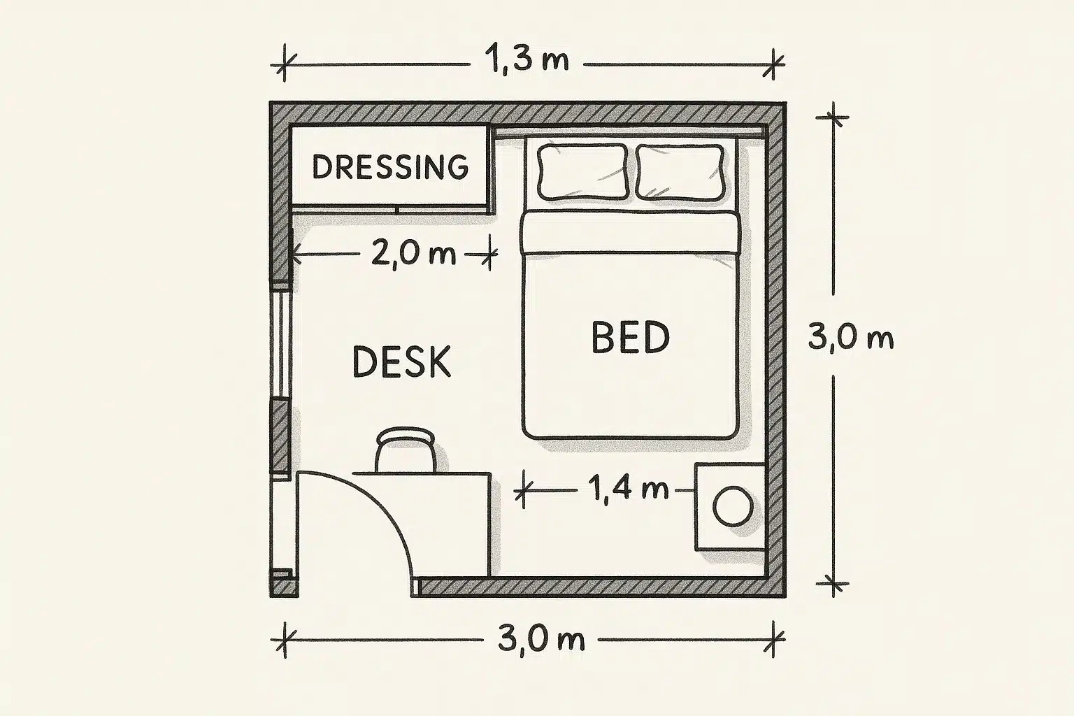 rangement dans chambre